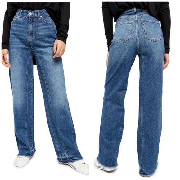 NWT FREE PEOPLE Relaxed Slouch Straight Leg Jeans - Picture 1 of 2